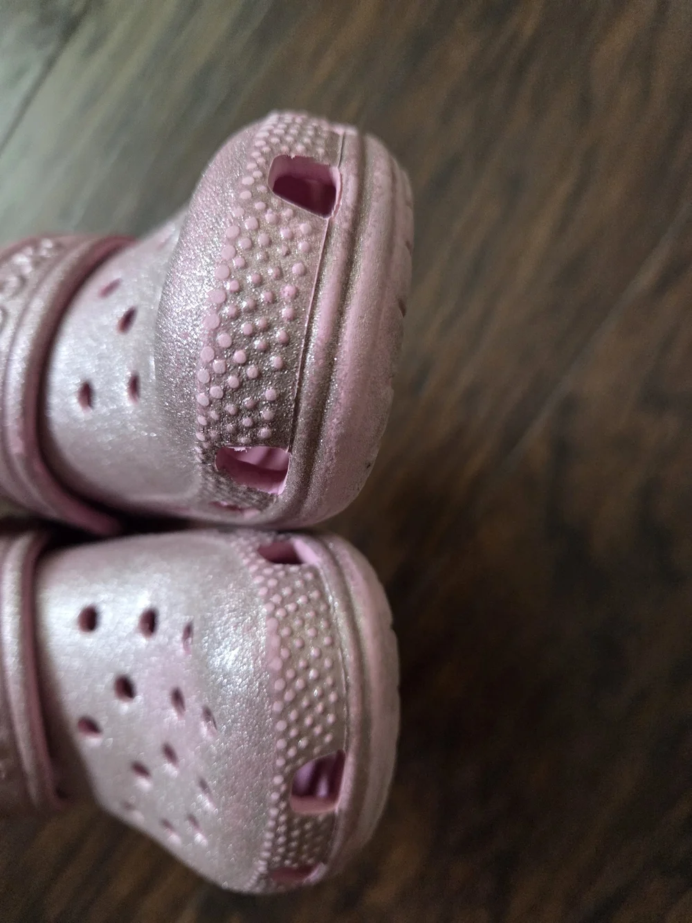 Kids Pink Sparkly Clog - Lightweight Comfort